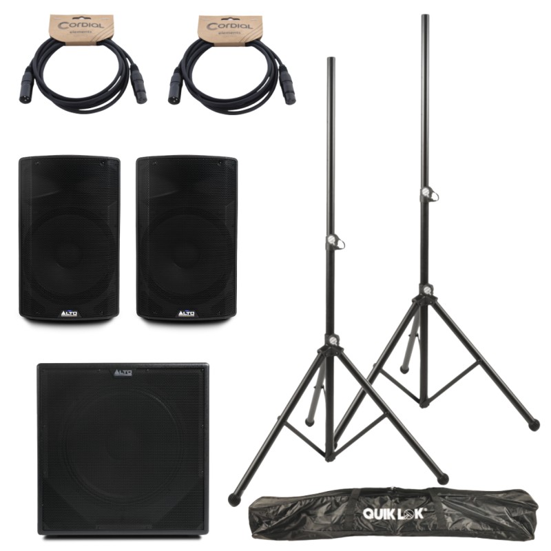 Pack sono Alto Professional 2x TX415 + caisson TX18S