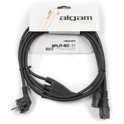 Algam Lighting SPLIT-IEC-3X - Split alim 3x IEC 2,4m | Ubico