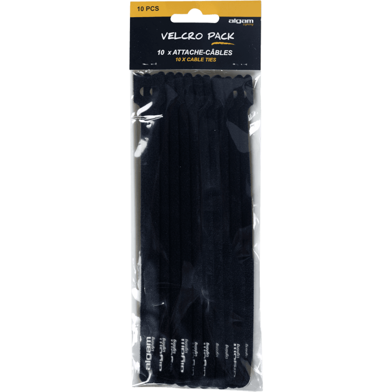 Algam Lighting Velcro Pack 10 - Attaches-câbles | Ubico Musique