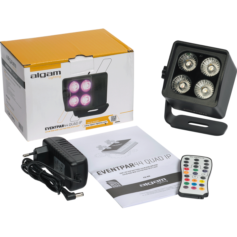 Algam Lighting EVENTPAR44-QUAD-IP - PAR LED batterie IP65