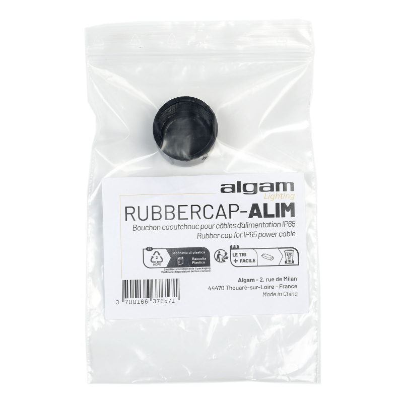 Algam Lighting RUBBERCAP-ALIM - Bouchon câble alim IP65 | Ubico