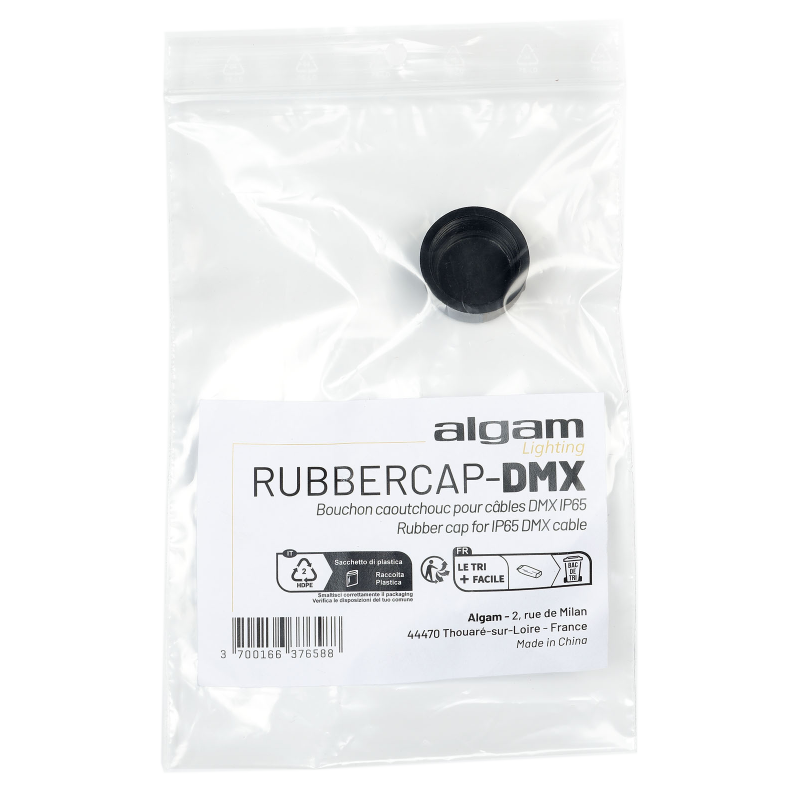 Algam Lighting RUBBERCAP-DMX - Bouchon câble DMX IP65 | Ubico
