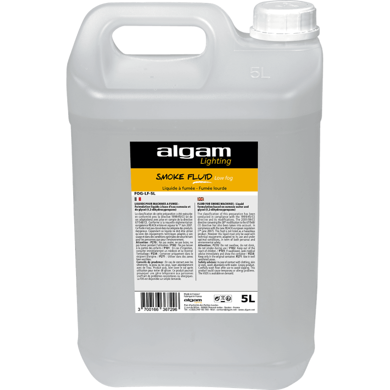 Algam Lighting FOG-LF-5L - Liquide fumée lourde 5 L