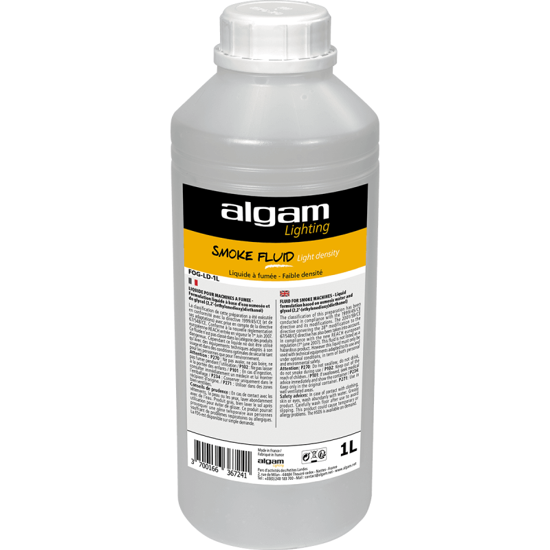 Liquide fumée Algam Lighting FOG-LD-1L faible densité 1 litre