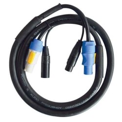 Cordon hybride POWERCON XLR  5m