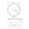 Audiophony OWB12-400-8 - Boomer 12 pouces 400 W pour iLINEsub12