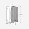 Audiophony PA EHP520b - Enc. murale 5 L70/100V en ABS 5/10/20W - Noire