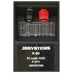 JB Systems K-80/Black (1 pair) - Haut-parleur imperméabilisé: 8" - 85W