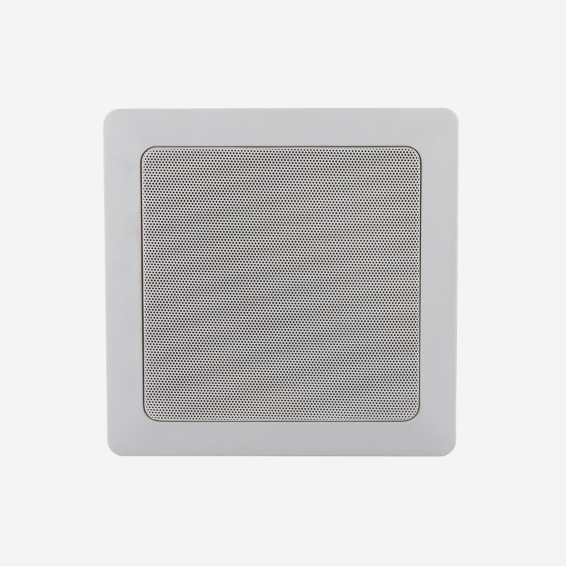 Audiophony PA CHP520SQ - Plaf. carré 2 voies 4' ABS blanc 100V 5/10/20