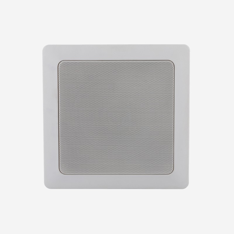 Audiophony PA CHP630SQ - Plaf. carré 2 voies 5' ABS blanc 100V 7,5/15/