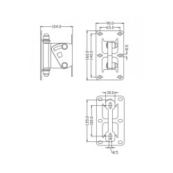 Hilec SUPlineW - Support mural orientable pour colonne vertical-W