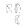 Hilec SUPlineW - Support mural orientable pour colonne vertical-W