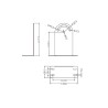 Audiophony PA FIXlineB - Support mural pour colonne horizontale noir
