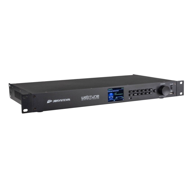 JB Systems WEBTUNE - Lecteur audio 19 pouces / 1U entièrement équipé a
