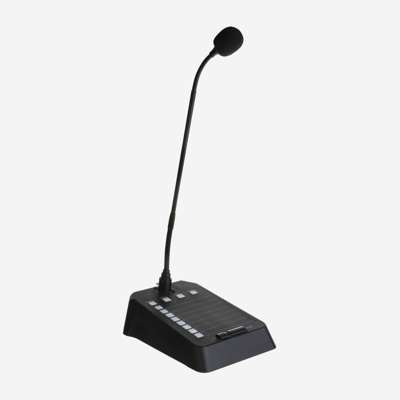 Audiophony PA MIC-DESK8M - Pupitre micro 8 zones pour matrice
