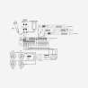 Audiophony PA WP8 - Contr mur + select source + MIC line IN pour matri