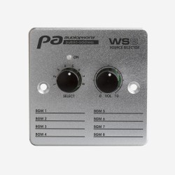 Audiophony PA WS8 - contrôleur mural + selecteur de source pour matric