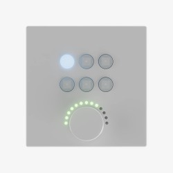 Audiophony PA AmiCTL1w - Contrôleur mural programmable 6 boutons + 1 r