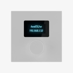 Audiophony PA AmiCTL2w - Contrôleur mural avec écran et bouton rotatif