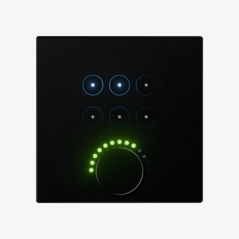 Audiophony PA AmiCTL1b - Contrôleur mural programmable 6 boutons + 1 r