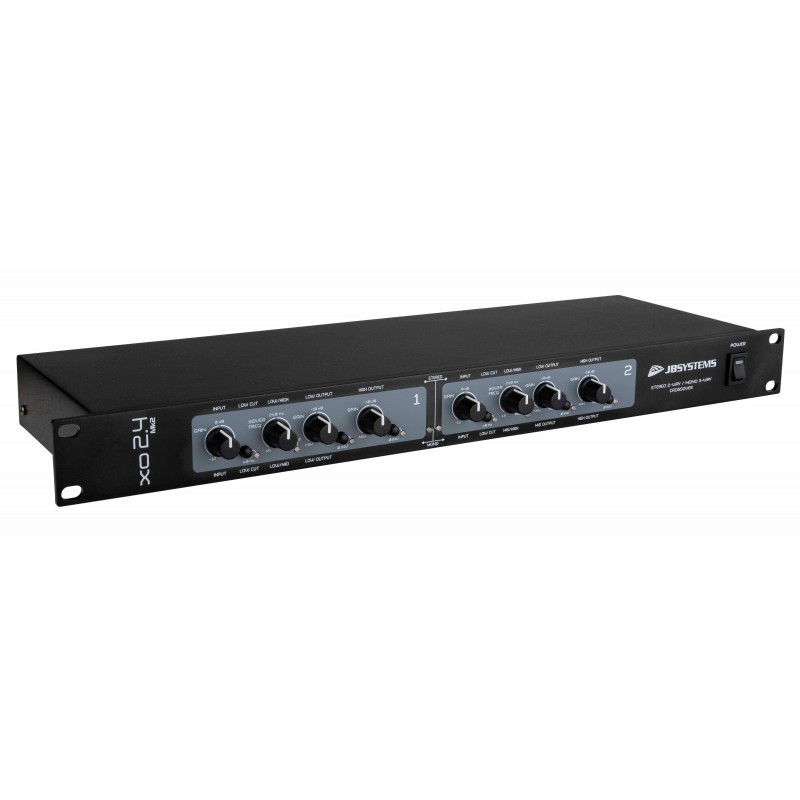JB Systems XO 2.4 Mk2 - Filtre stéréo à 2 voies ou mono à 3 voies