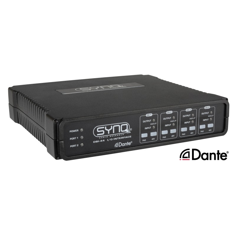 Synq DBI-44 - Interface audio analogique / réseau DANTE® de qualité s