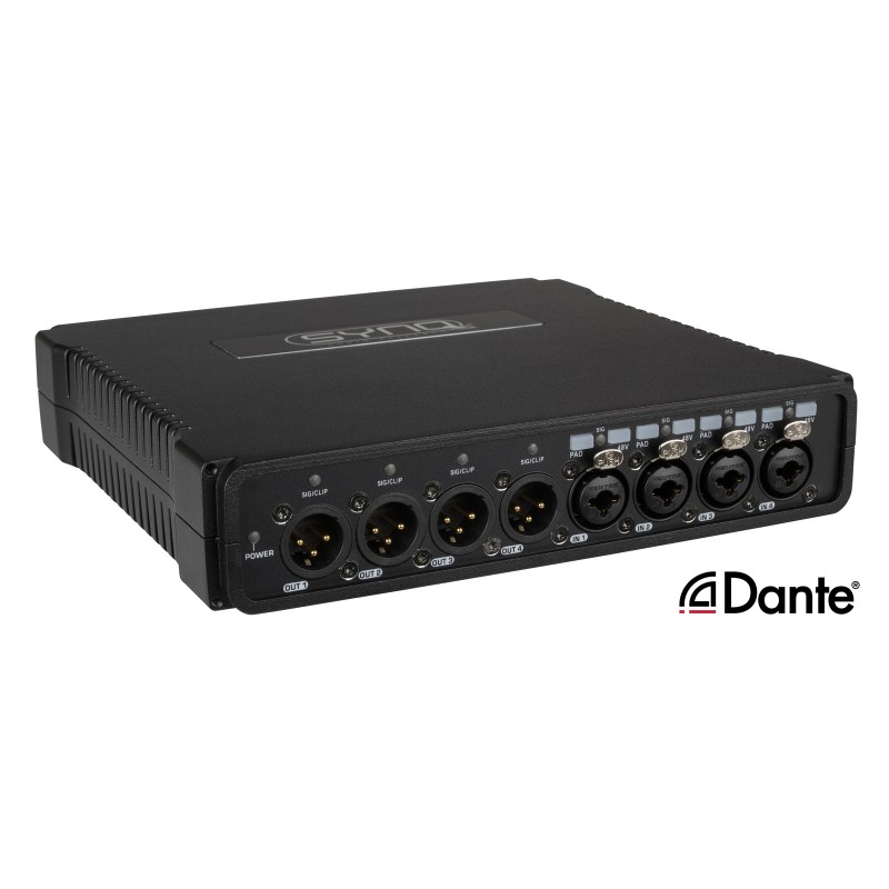 Synq DBT-44 - Interface audio analogique / réseau DANTE® de qualité s