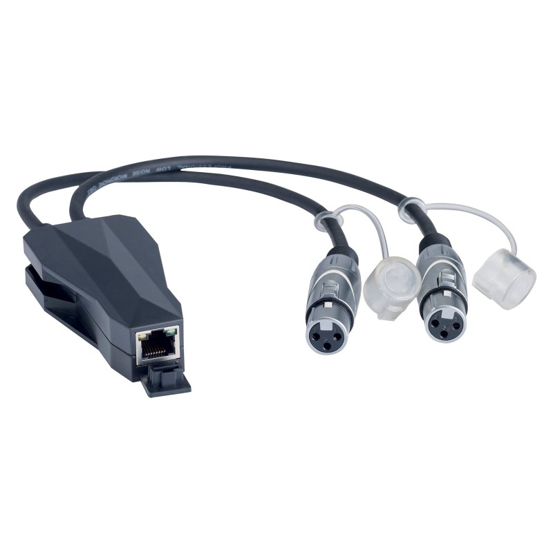 Audiophony ConvD2in - Convertisseur Dante RJ45 - Analogique in XLR3F