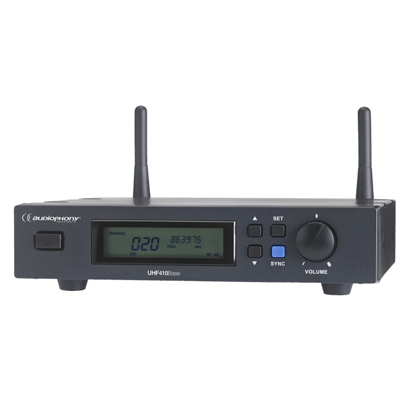 Audiophony UHF410-Base-F8 - Récept.UHF diversity-autoscan-fonct.Sync+m