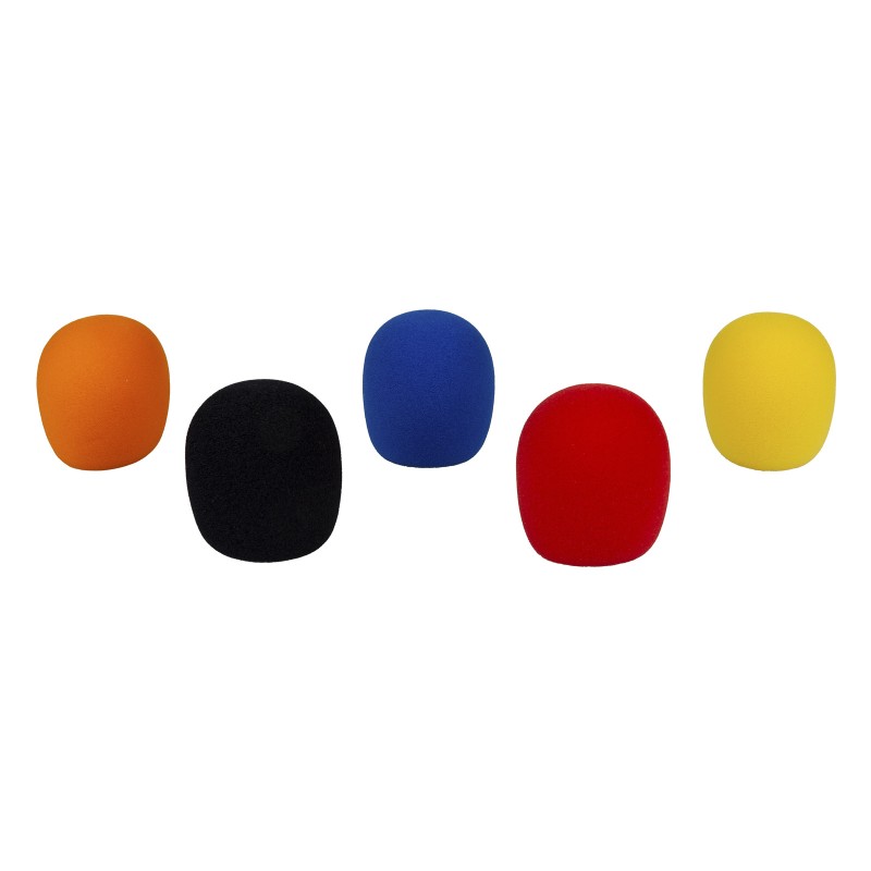 Hilec WINDSCREEN COLOURED (5 pcs) - Ensemble de 5 bonnettes micro en m