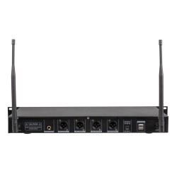 JB Systems HF-PRO QUAD RECEIVER - Quatre récepteurs de microphone sans