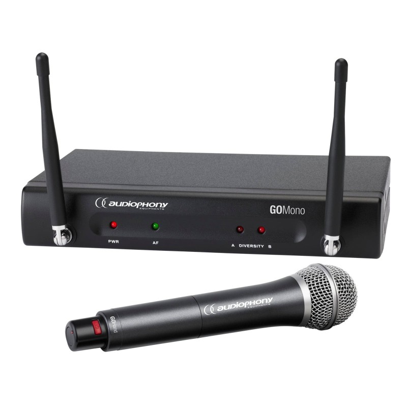 Audiophony PACK GO-HAND-F6 - 1 GO-Hand-F6 - Mic main UHF 16 fréq cellu