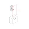 Audiophony CUB-Pole1 - Support pour pied pour CUBsat4