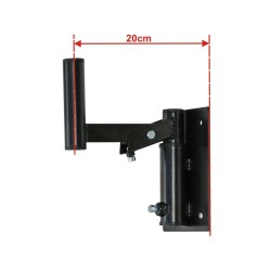 Hilec WB-L20 - Support mural pour petites enceintes 20cm, 40kg