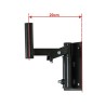 Hilec WB-L20 - Support mural pour petites enceintes 20cm, 40kg