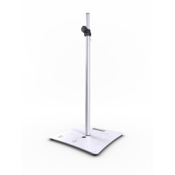 Hilec Stick-SW - Pied enceinte embase lourde carrée 1m80 - Blanc