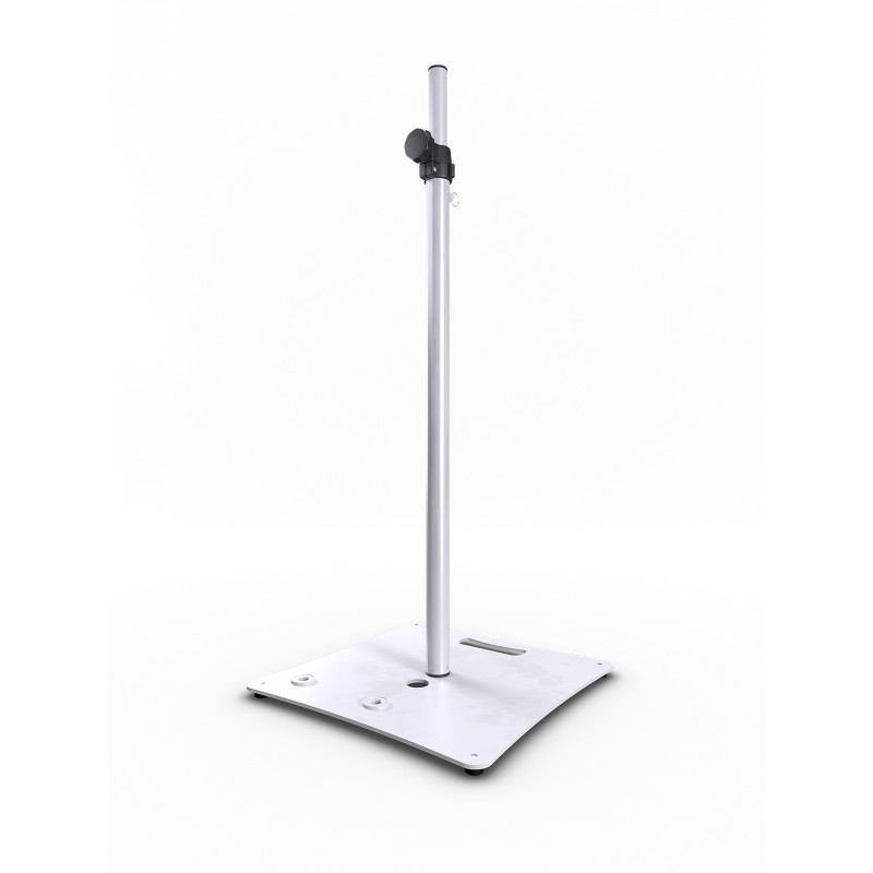 Hilec Stick-SW - Pied enceinte embase lourde carrée 1m80 - Blanc
