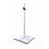 Hilec Stick-SW - Pied enceinte embase lourde carrée 1m80 - Blanc