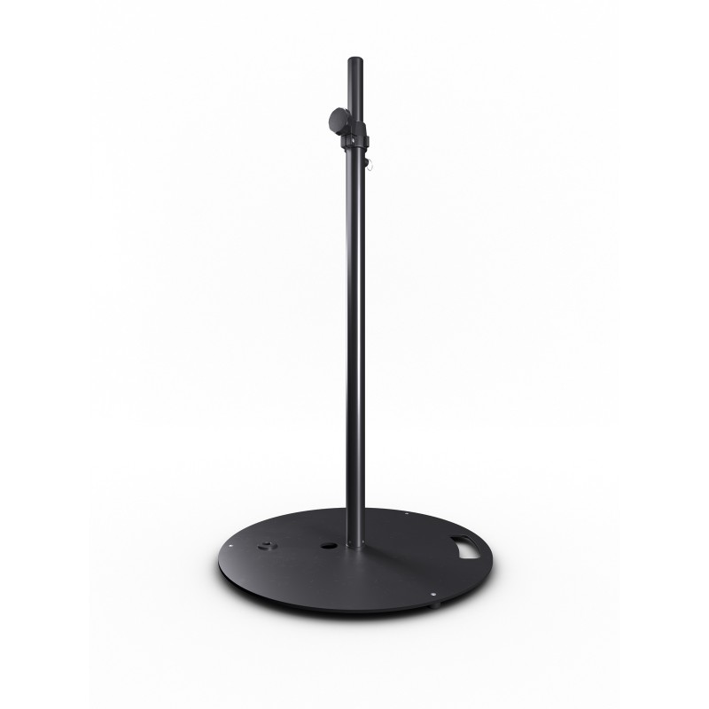 Hilec Stick-RB - Pied enceinte embase lourde ronde 1m80 - Noir