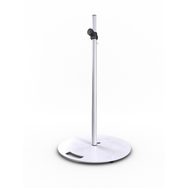 Hilec Stick-RW - Pied enceinte embase lourde ronde 1m80 - Blanc