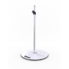Hilec Stick-RW - Pied enceinte embase lourde ronde 1m80 - Blanc