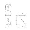 Hilec MS2 - Paire de supports pour moniteurs