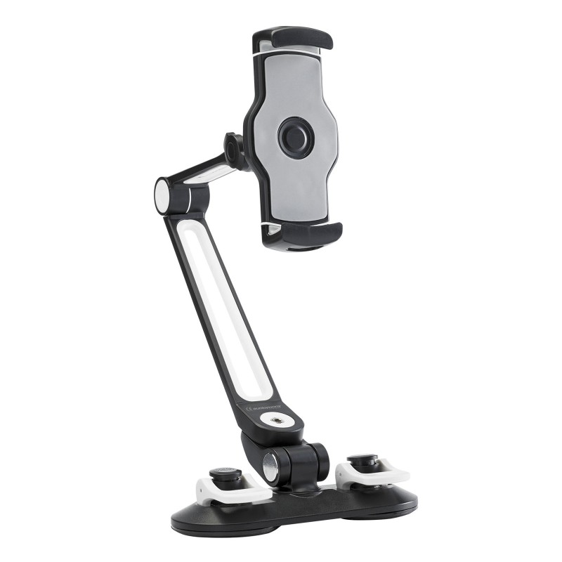 Hilec MEDIAstage4 - Support 2 ventouses pour portable et tablette