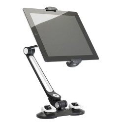 Hilec MEDIAstage4 - Support 2 ventouses pour portable et tablette