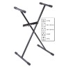 Hilec KB-UNO - Support régie simple - H 60 à 93 cm
