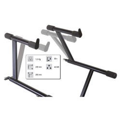 Hilec KB-EXT90 - Extension pour support de régie à 90° - H 24 cm
