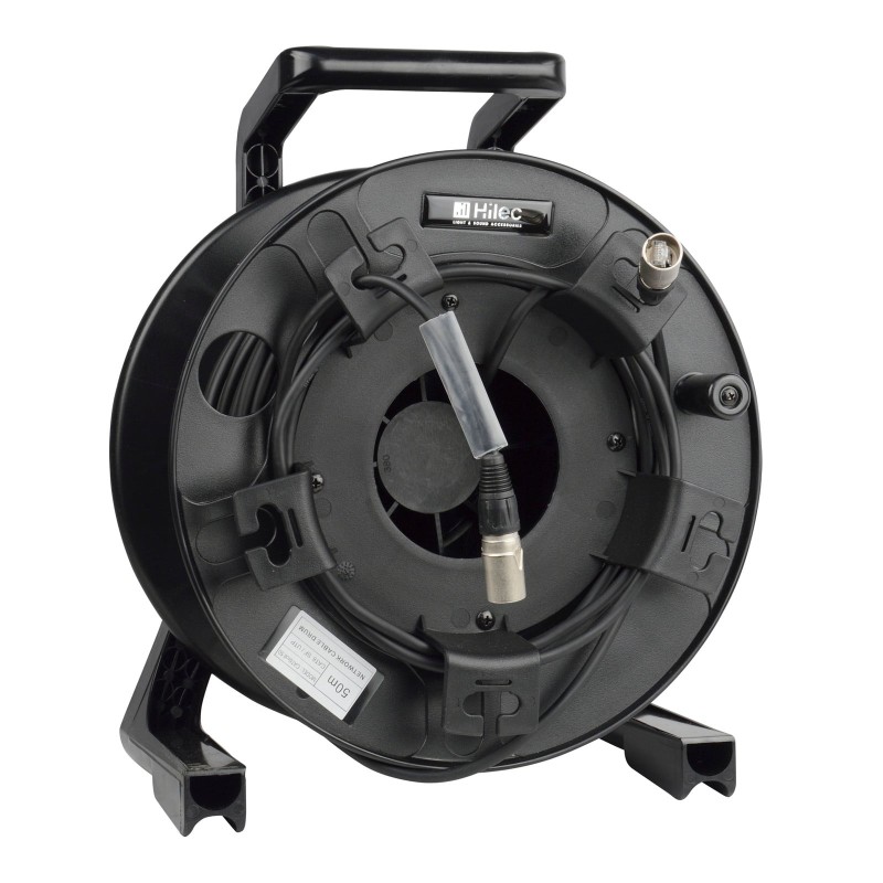 Hilec CAT6roll50 - Rouleau dévidoir CAT6 souple RJ45 Neutrik-50m