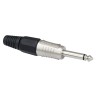 Hilec MONOJACK 6.3mm MALE CABLE - Fiche Jack mono mâle de 6,3mm pour c