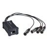 Hilec BOXRJ4XM5 - Boîtier adapt RJ45/XLR5M pour signal audio/DMX