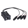 Hilec BOXRJ4XM5 - Boîtier adapt RJ45/XLR5M pour signal audio/DMX